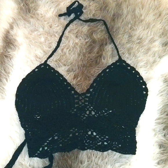 Handmade crochet beach top - Picture 1 of 4